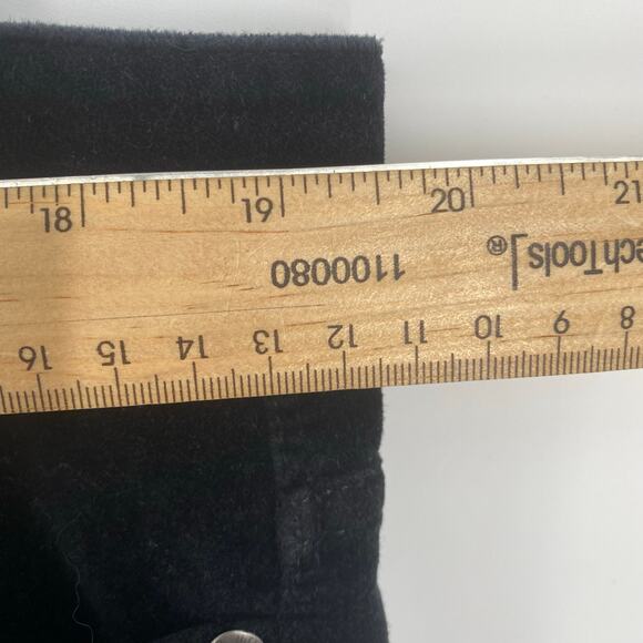 J. Jill Pants Women’s 16 Black Velvet Goth Whitchy Straight Leg Classic - Picture 5 of 8